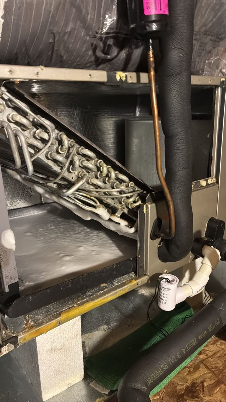 Indoor air handler inspected during AC Help