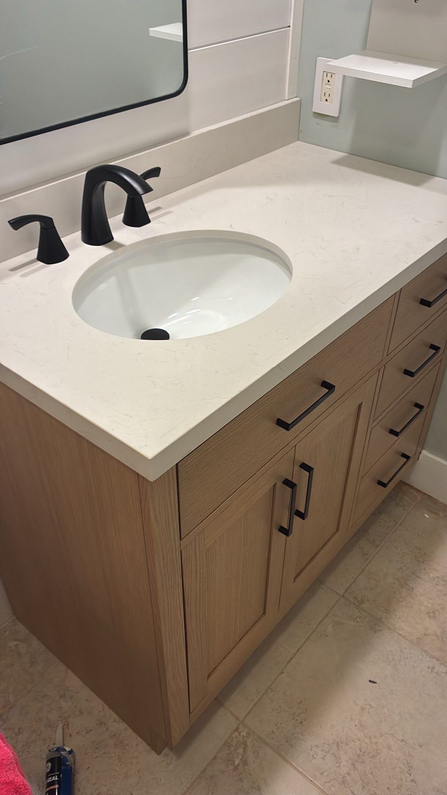 New bathroom sink and faucet installed in Naples
