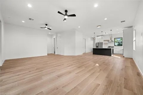 Ceiling fan in a Naples living room